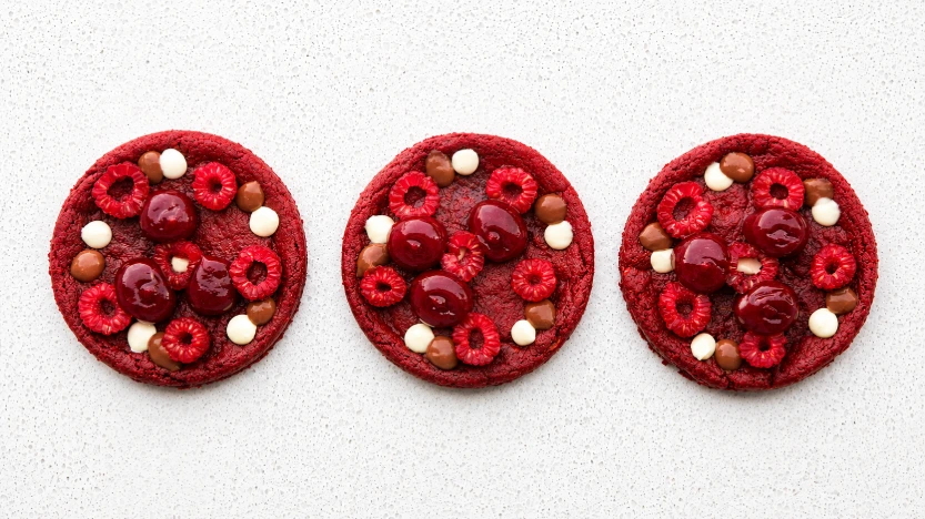 [CORFR] Rode Velvet Cookie met frambozenconfit