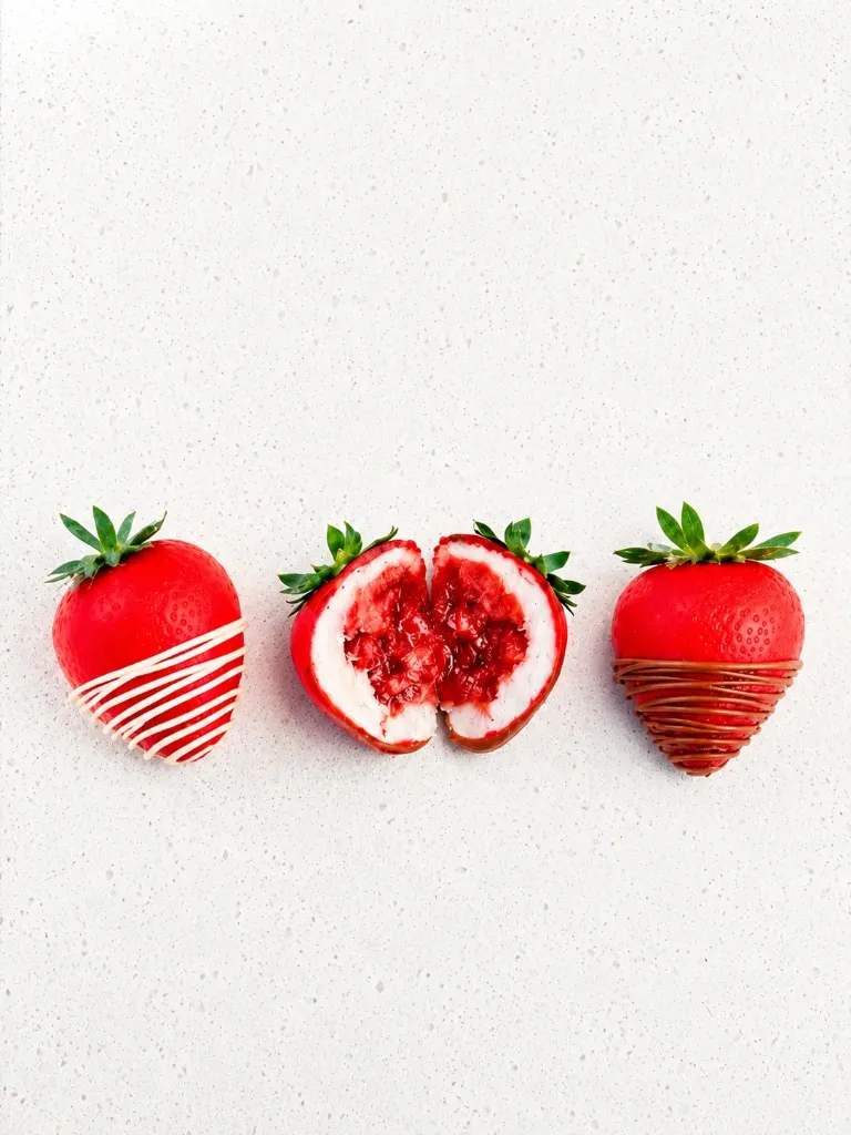 Trompe l'oeil Fraise (Ravier de 6)