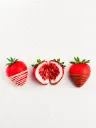 Trompe l'oeil Fraise (Ravier de 6)