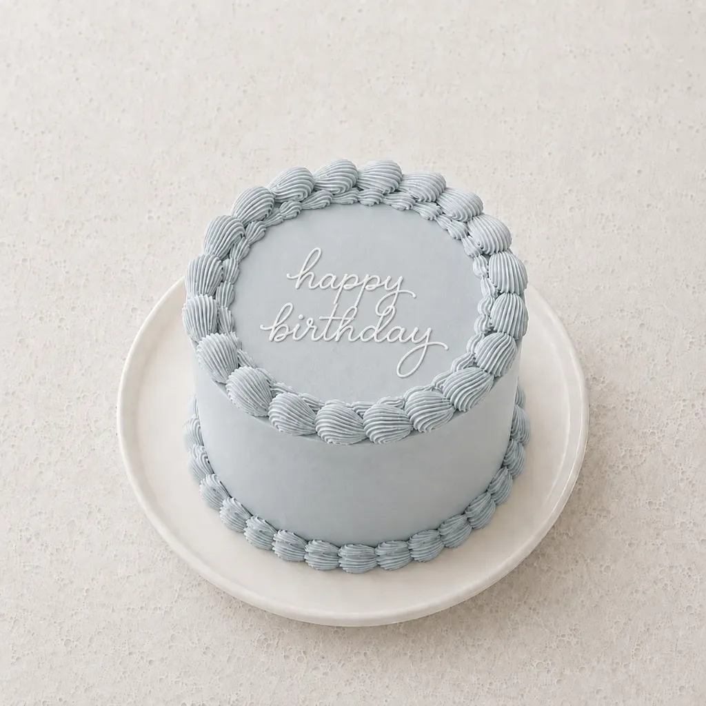 Gâteau d'anniversaire bleu