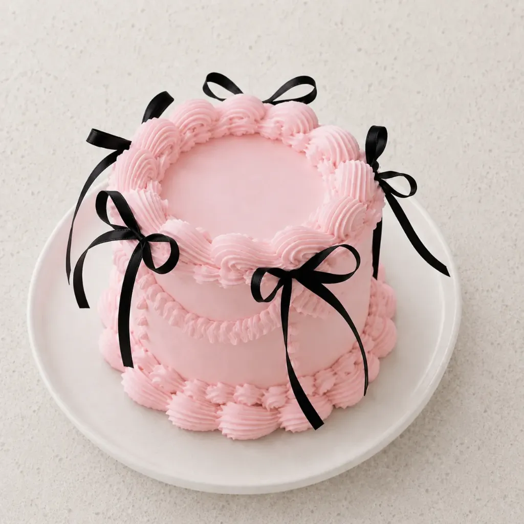 Gâteau standard a/ nœuds noirs