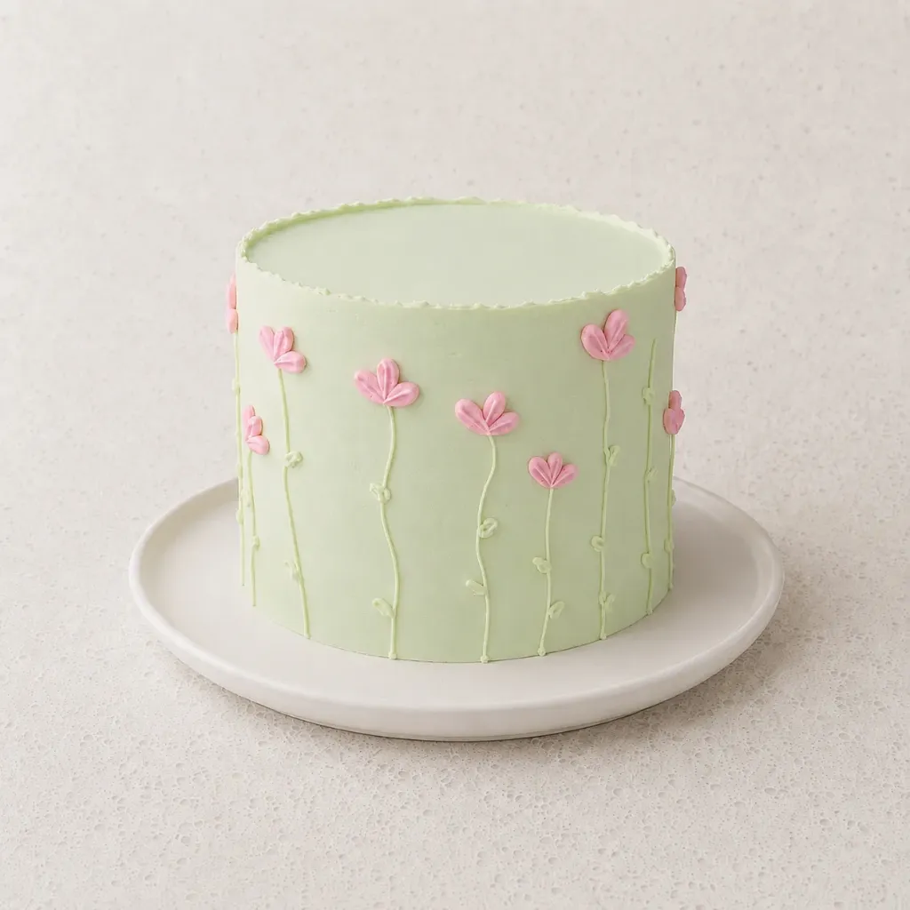 Gâteau Jardin Fleuri