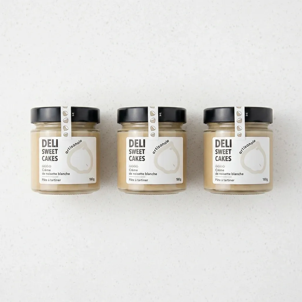 [PTN100] Pâte à tartiner - Crème de noisette blanche - 180g