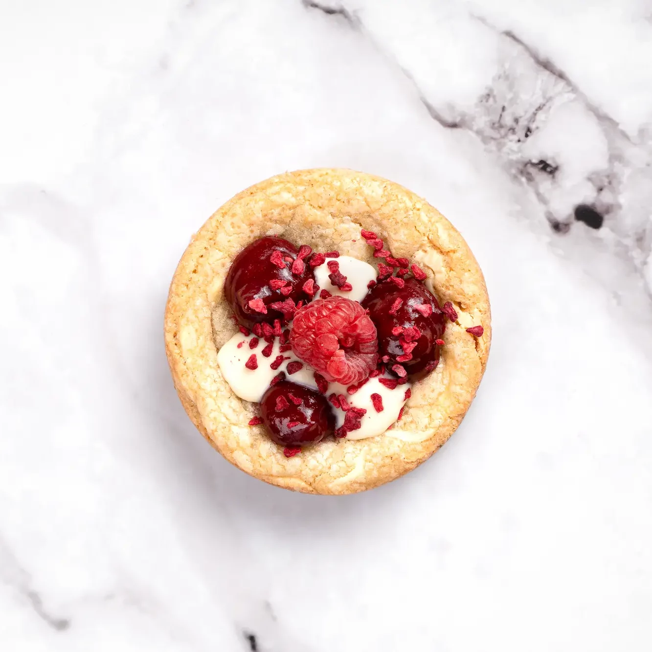 Cookie framboise chocolat blanc